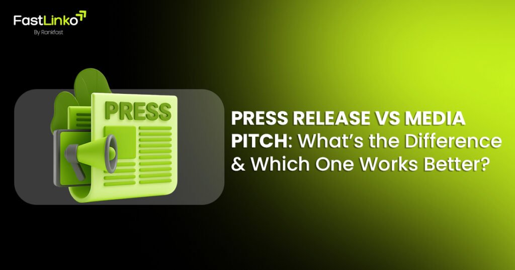 press release vs media pitch