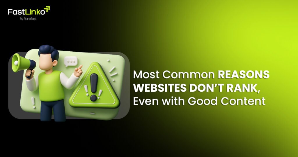 why websites don’t rank